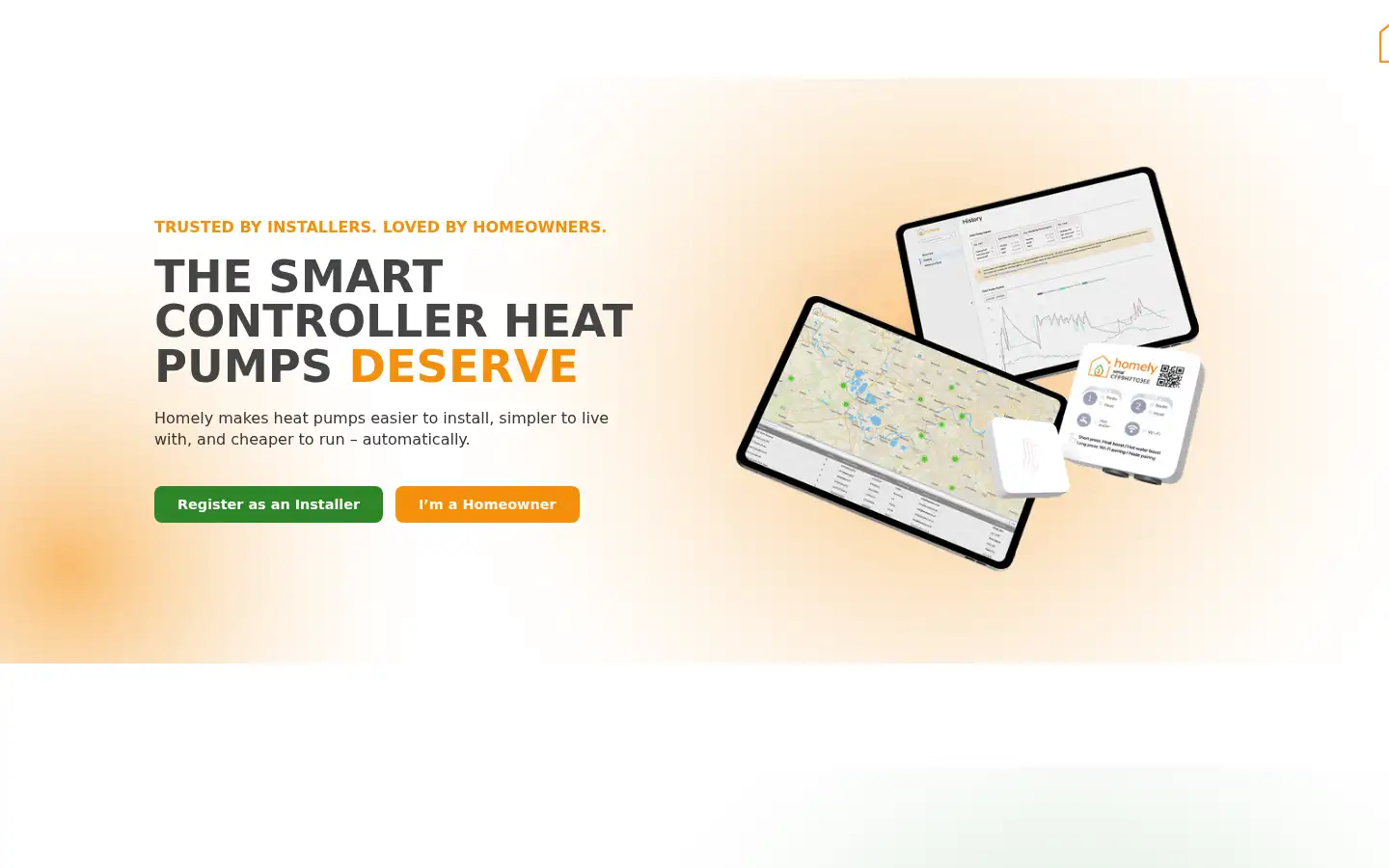 Screenshot of homelyenergy.com