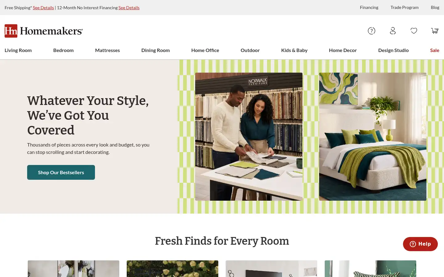 Screenshot of homemakers.com