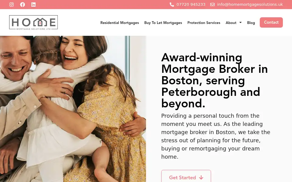 Screenshot of homemortgagesolutions.uk