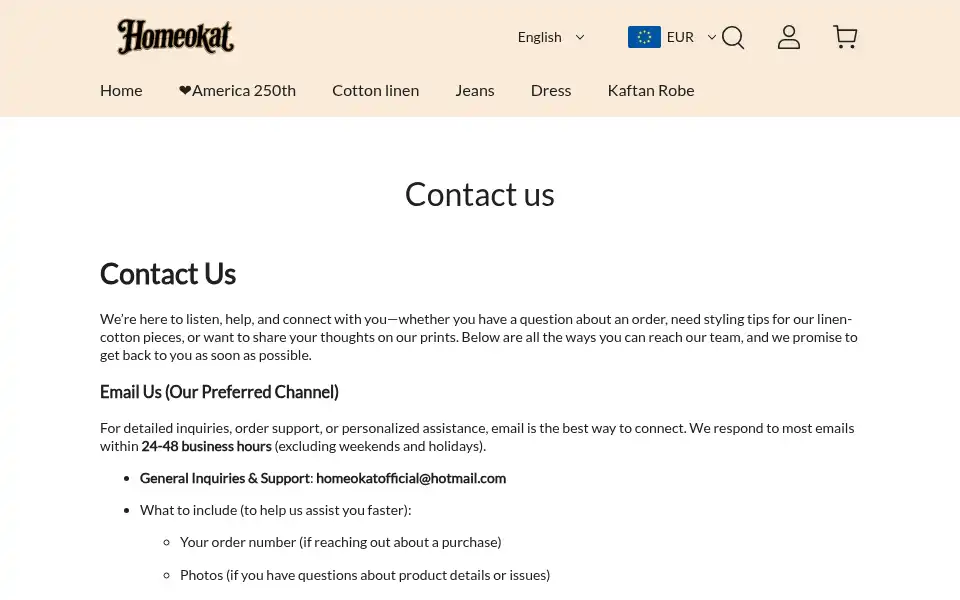 Screenshot of homeokat.com