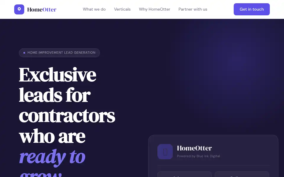 Screenshot of homeotter.com