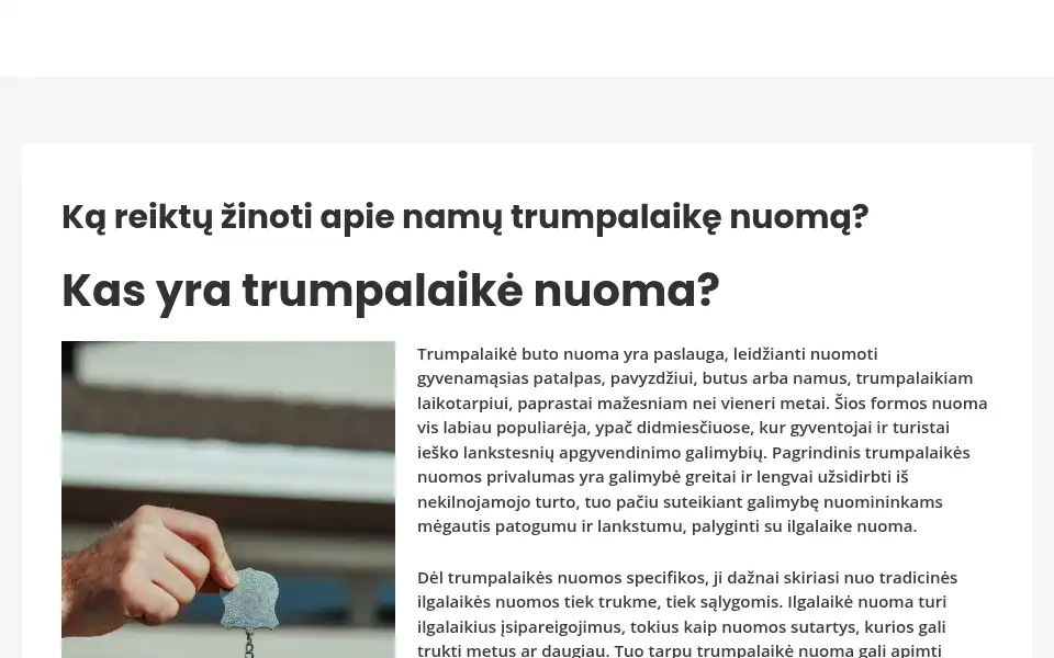 Screenshot of homerental.lt
