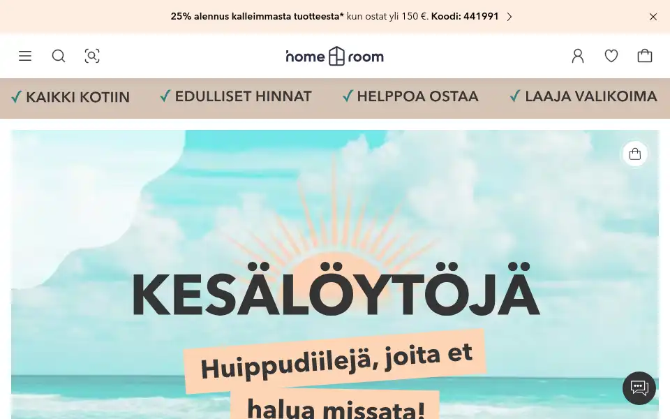 Screenshot of homeroom.fi