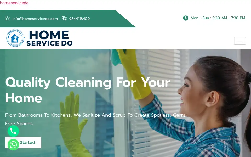 Screenshot of homeservicedo.com