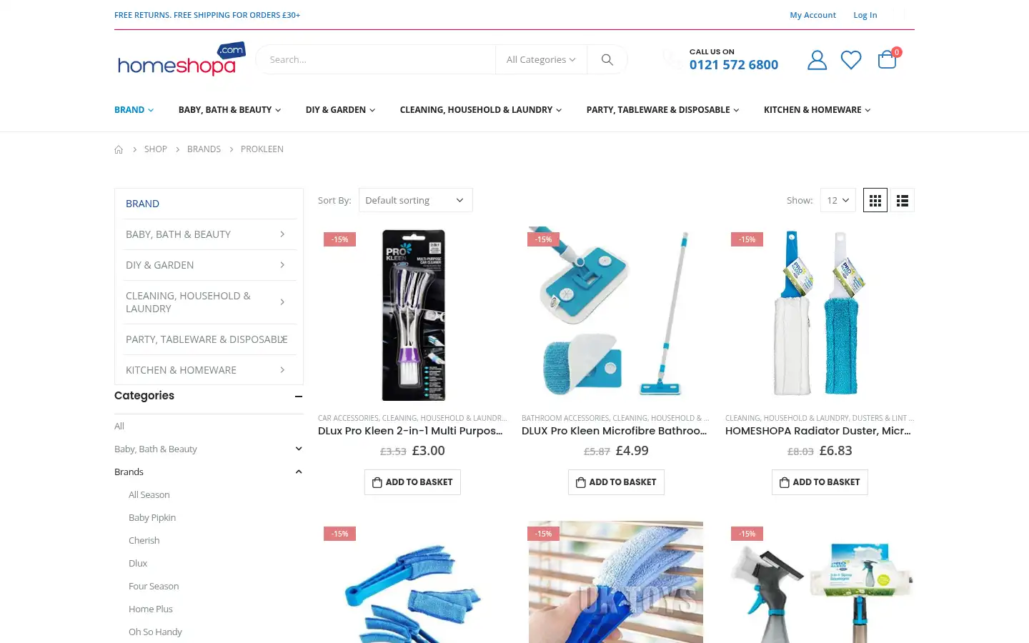 Screenshot of homeshopa.com