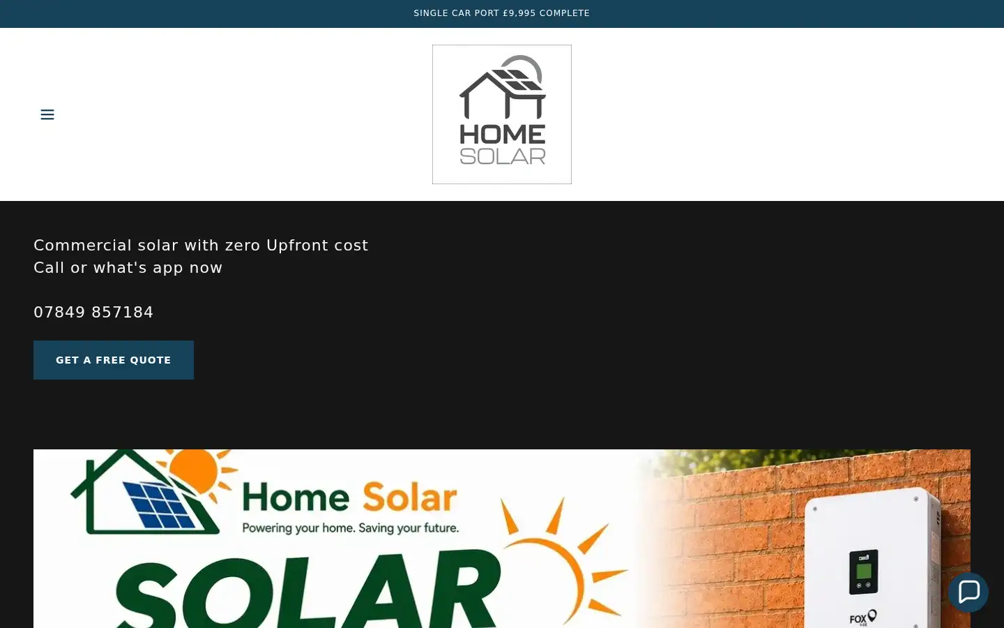 Screenshot of homesolarandbattery.co.uk