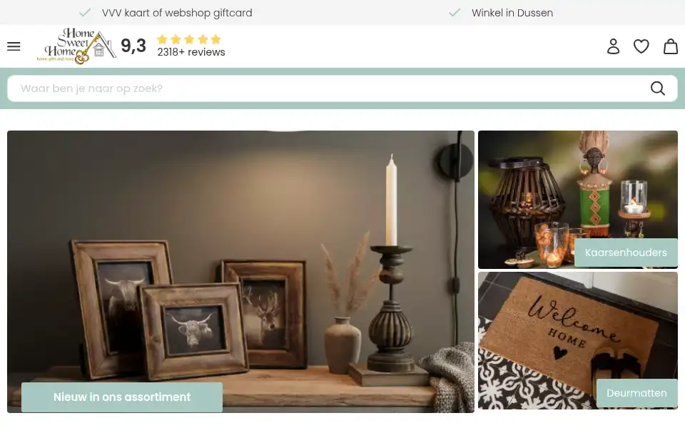 Screenshot of homesweethomeonline.nl