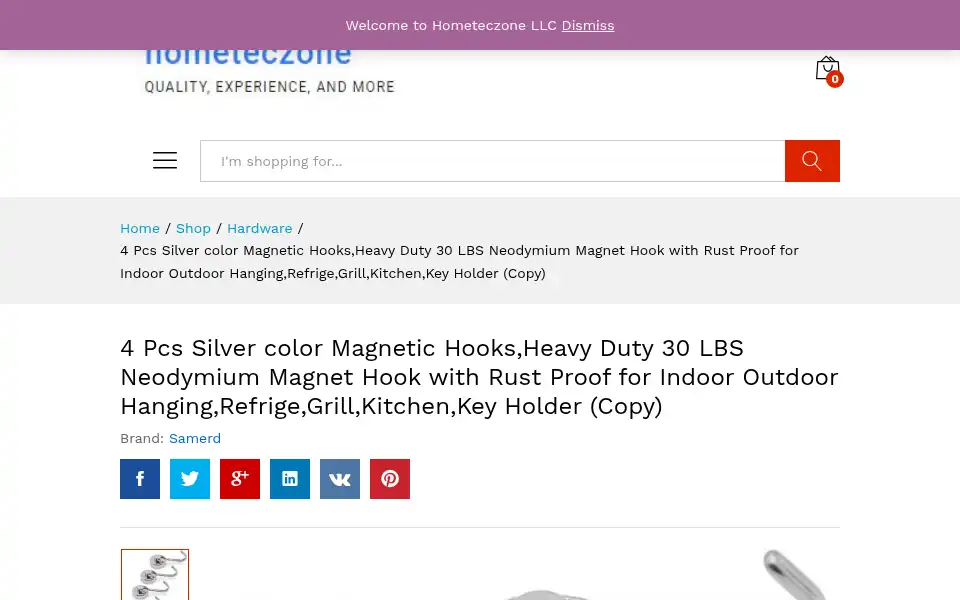 Screenshot of hometeczone.com