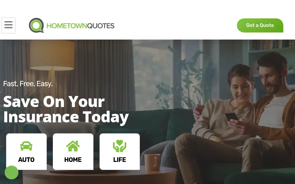 Screenshot of hometownquotes.com