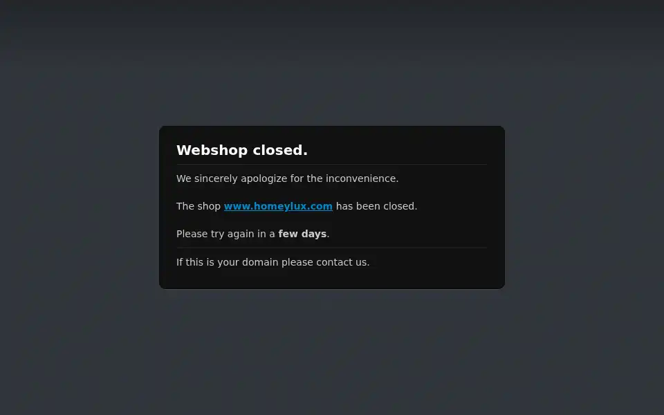 Screenshot of homeylux.com