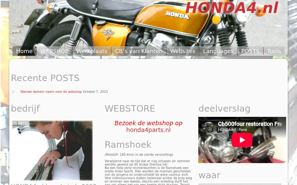 Screenshot of honda4.nl