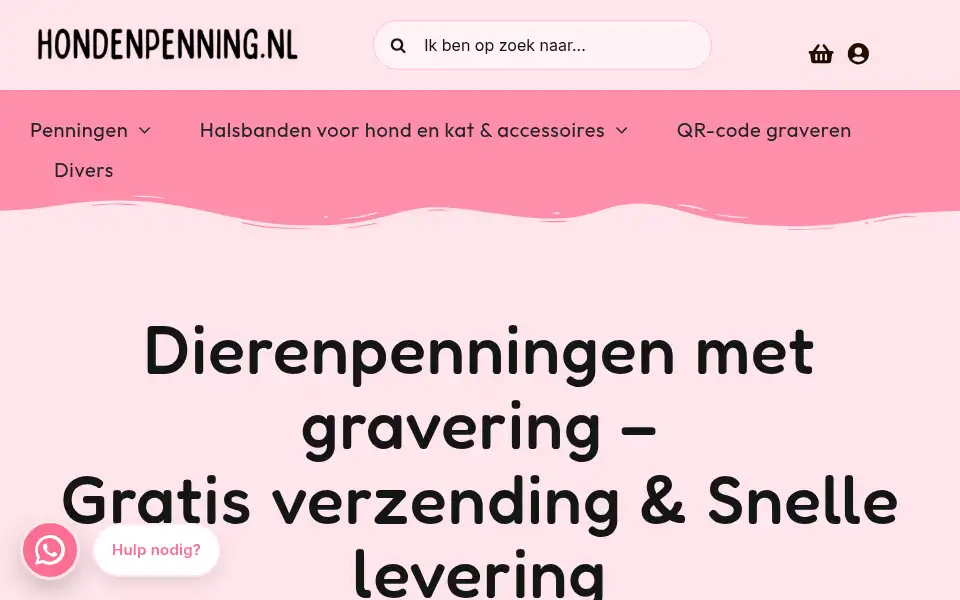 Screenshot of hondenpenning.nl