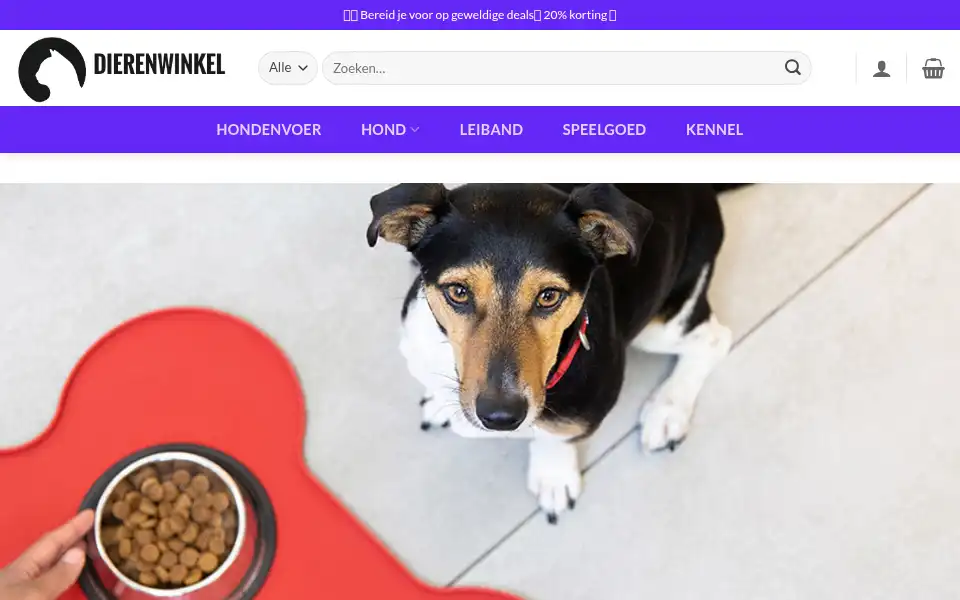 Screenshot of hondenvoers.com