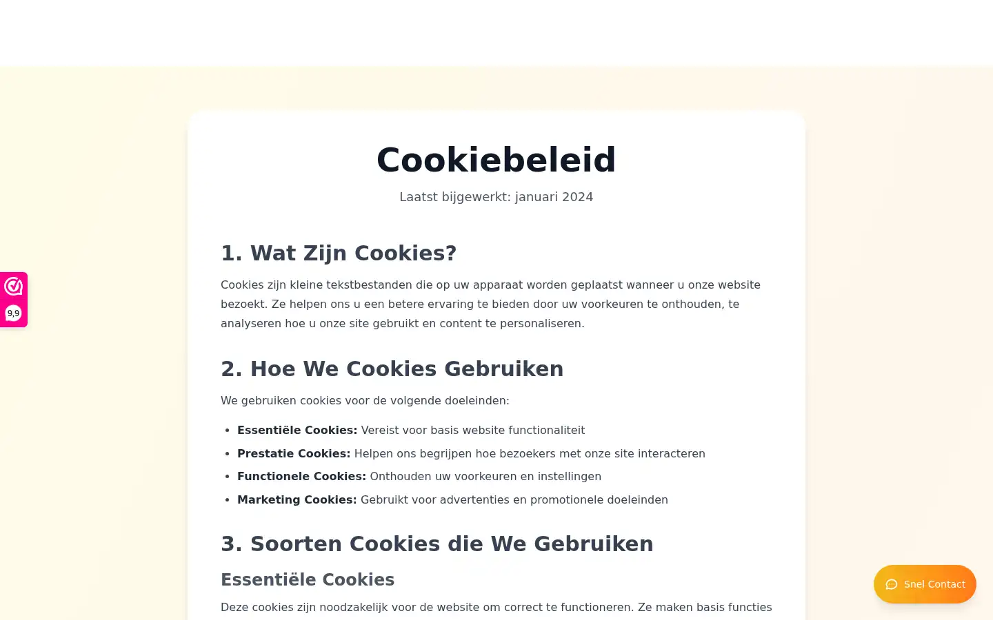 Screenshot of honeyfy.nl