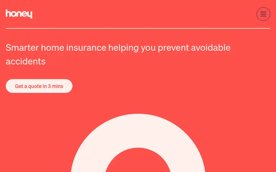 Screenshot of honeyinsurance.com