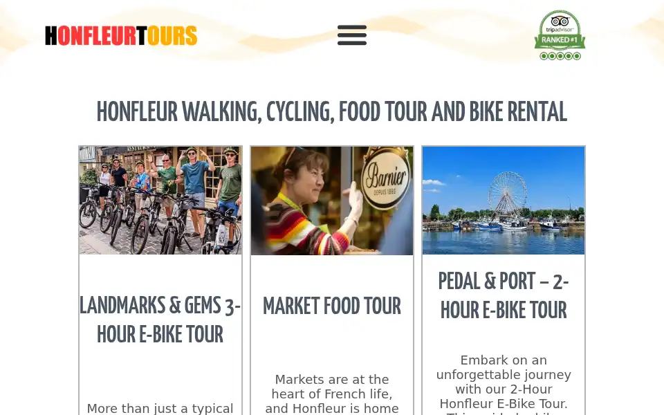 Screenshot of honfleurtours.com