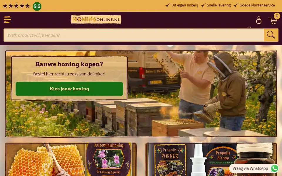 Screenshot of honingonline.nl