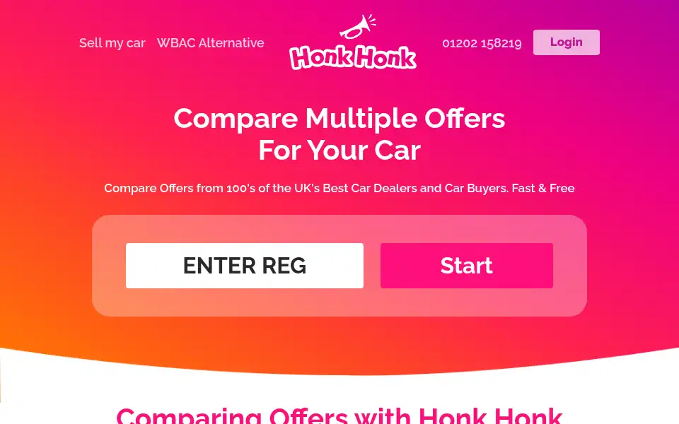 Screenshot of honkhonk.co.uk