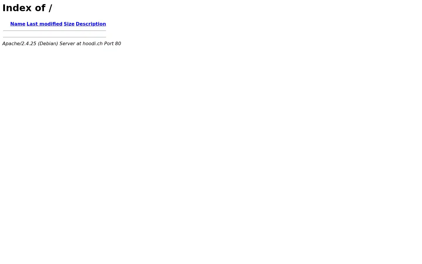 Screenshot of hoodi.ch