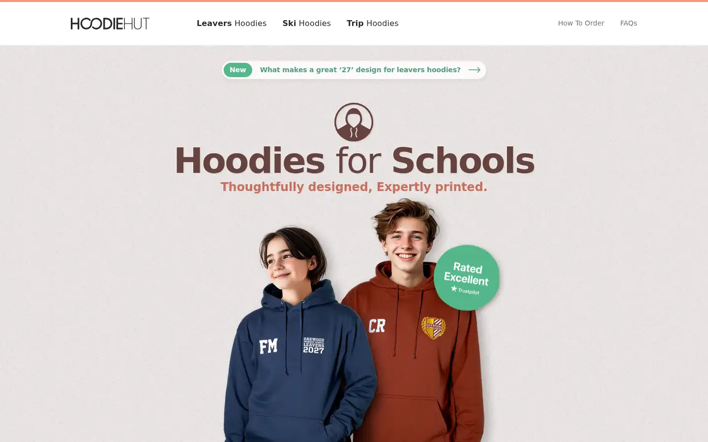 Screenshot of hoodiehut.co.uk