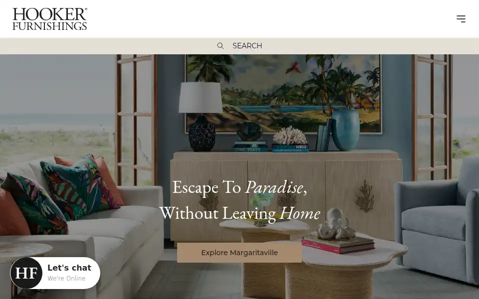 Screenshot of hookerfurniture.com
