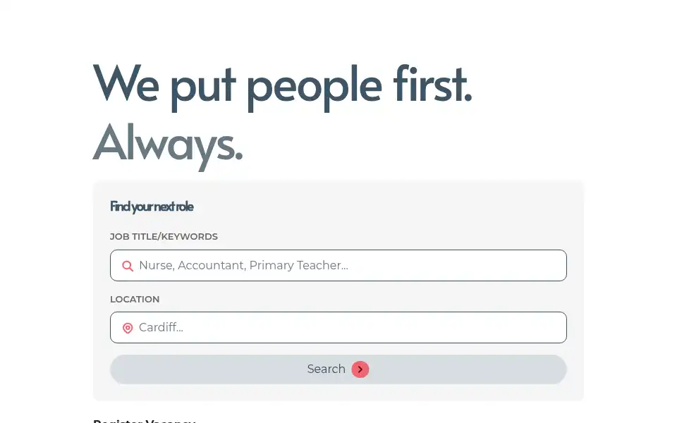 Screenshot of hooprecruitment.co.uk