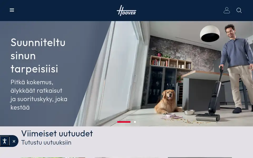 Screenshot of hoover.fi