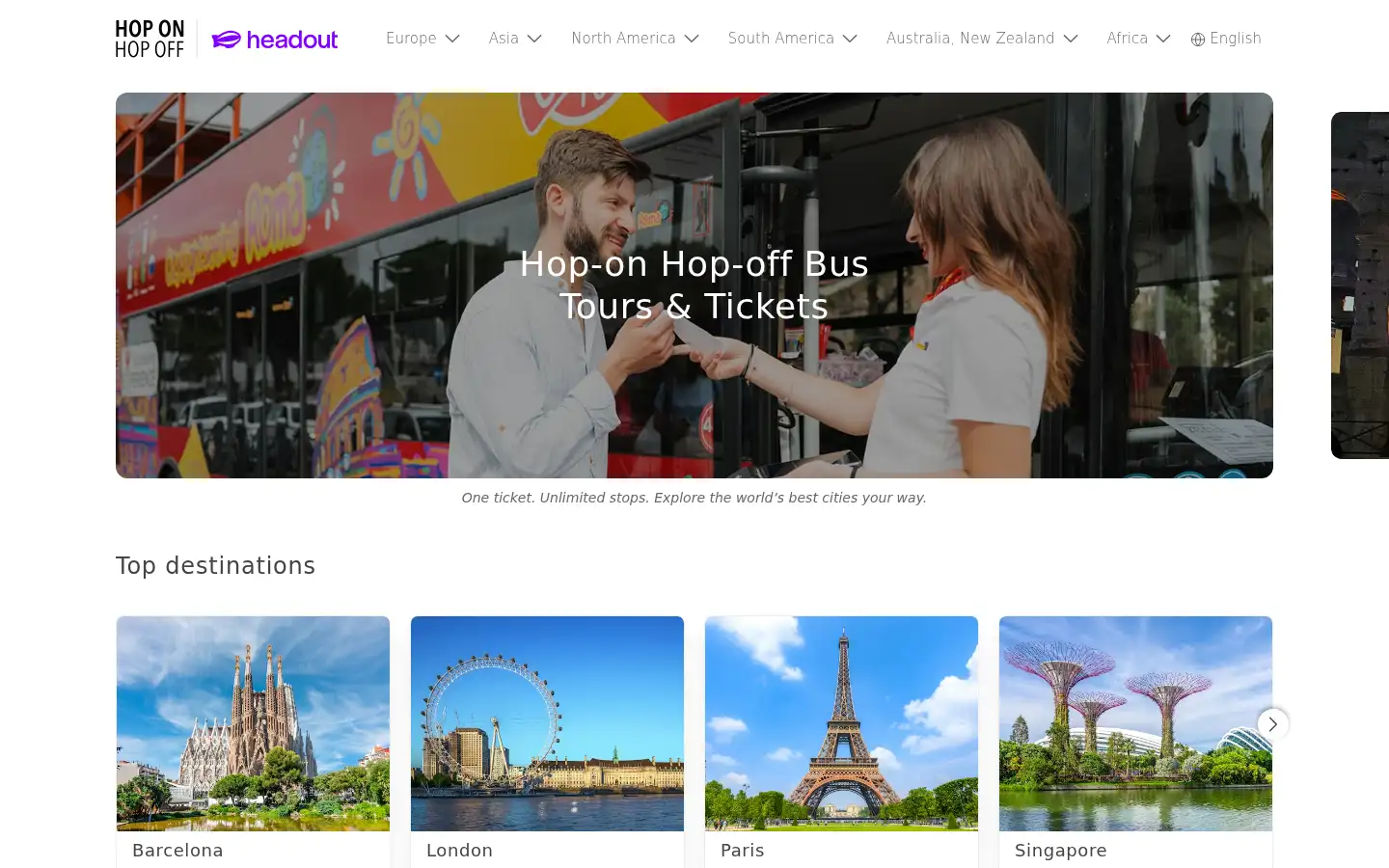 Screenshot of hop-on-hop-off-tickets.com