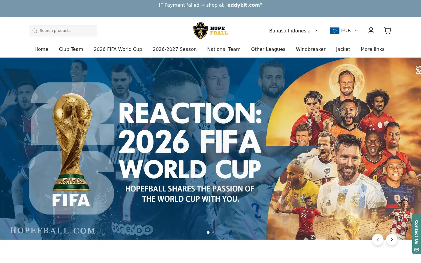Screenshot of hopefball.com