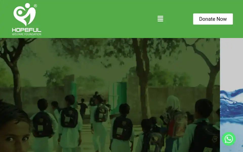 Screenshot of hopefulwelfare.org