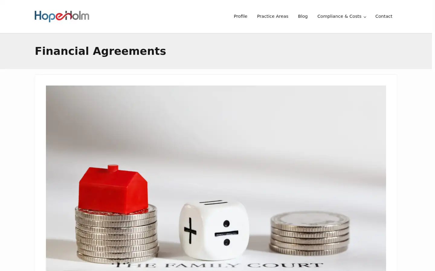 Screenshot of hopeholm.co.uk
