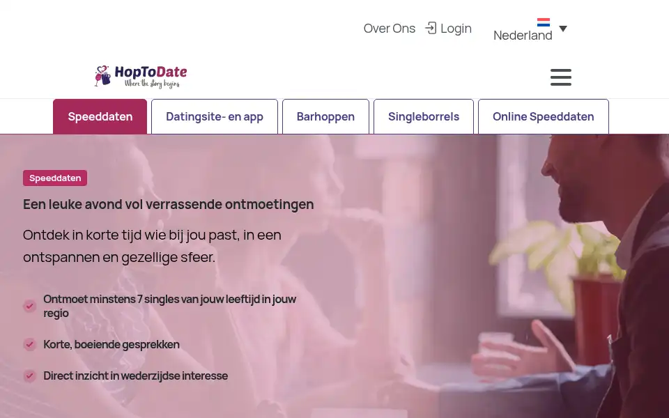 Screenshot of hoptodate.com