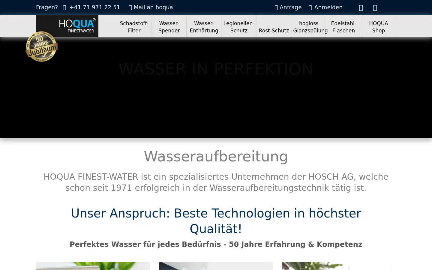 Screenshot of hoqua.ch