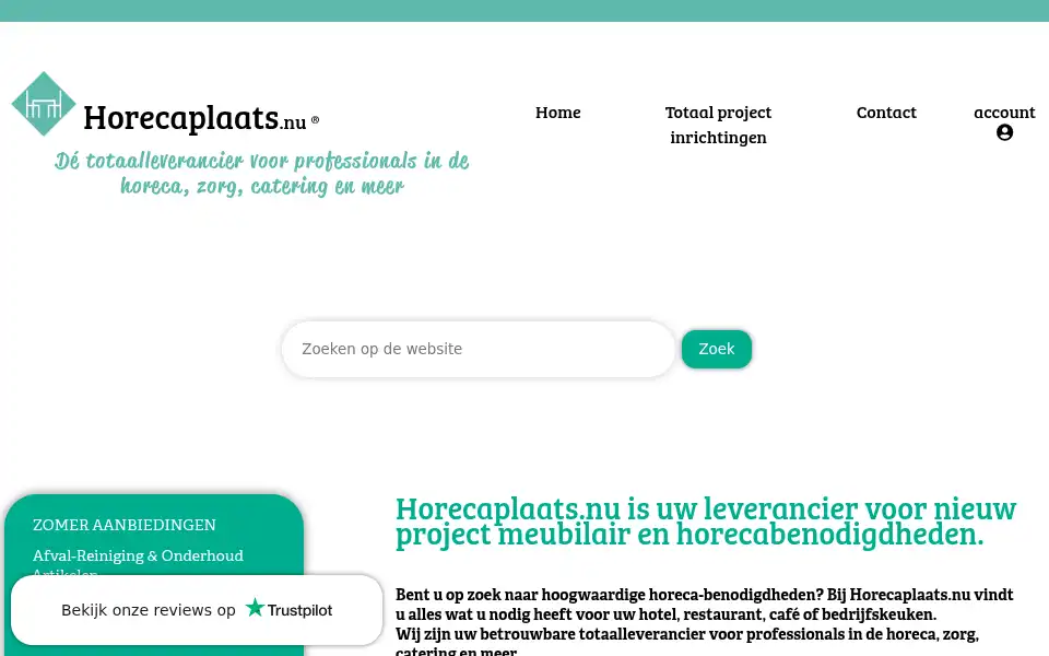 Screenshot of horecaplaats.nu