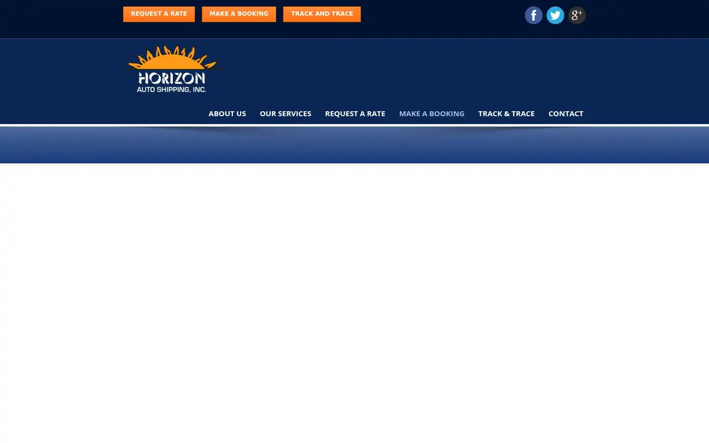 Screenshot of horizonautoshipping.com