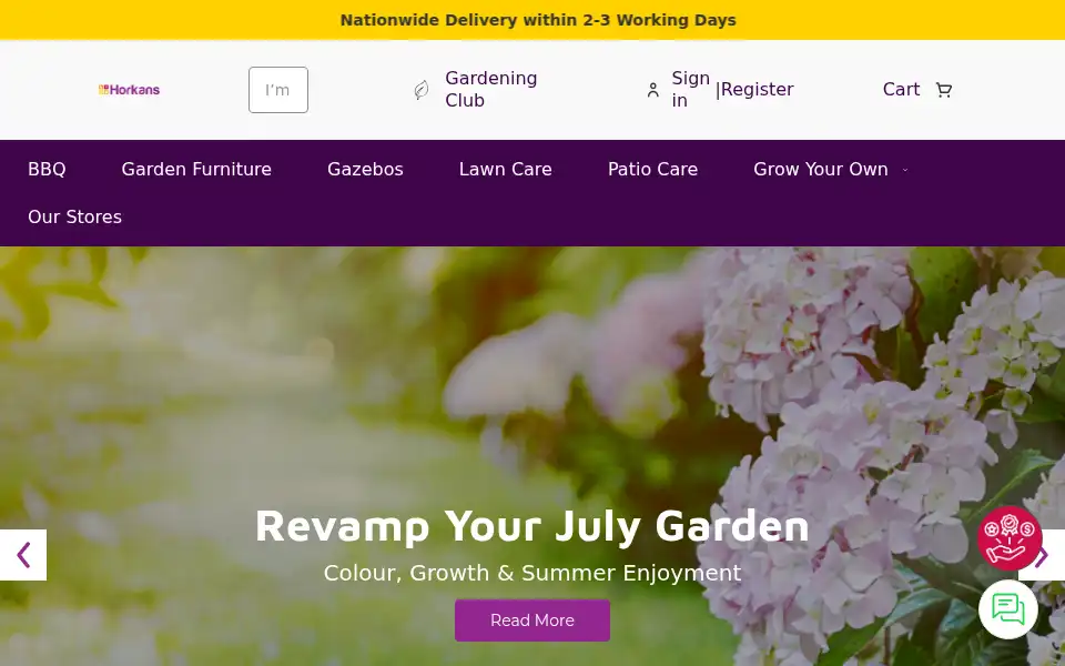 Screenshot of horkans.ie