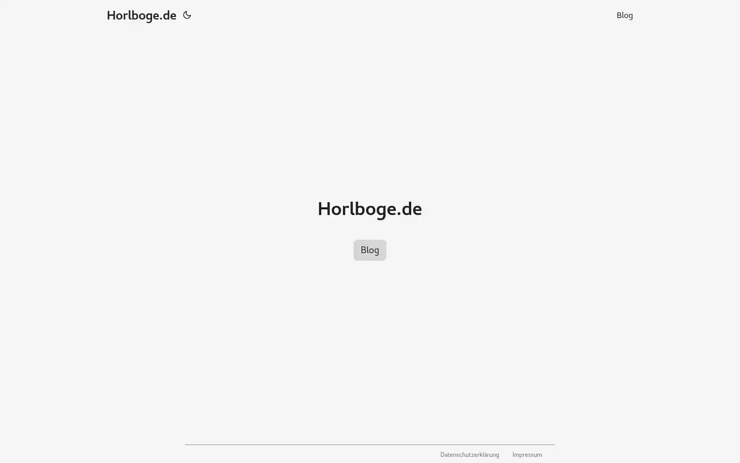 Screenshot of horlboge.de