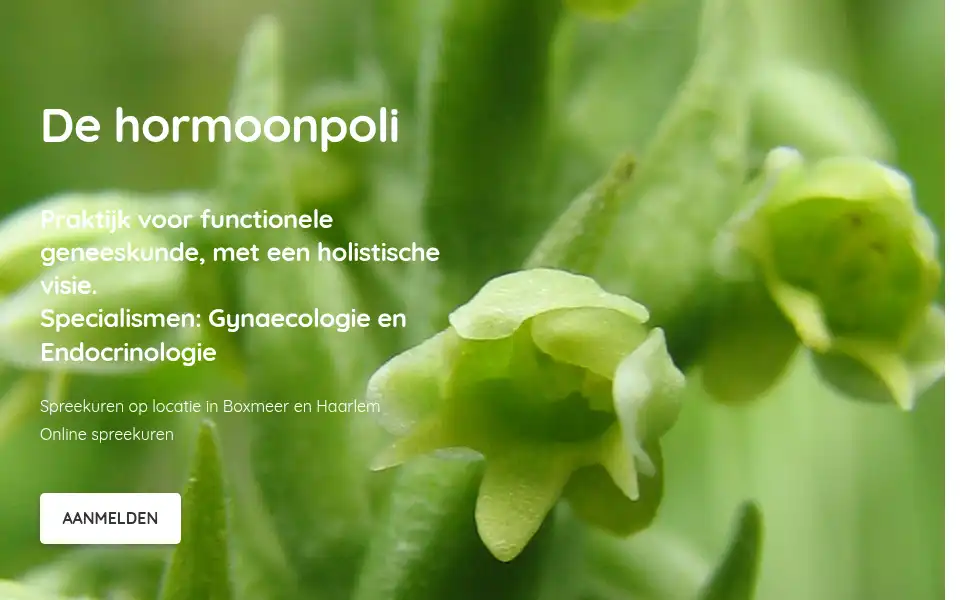 Screenshot of hormoonpoli.nl