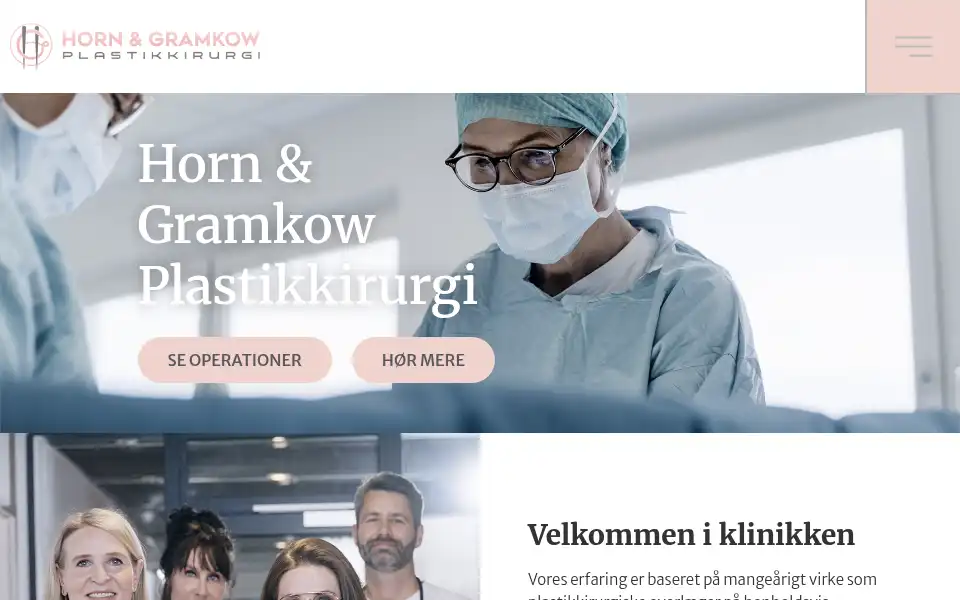 Screenshot of horngramkow.dk