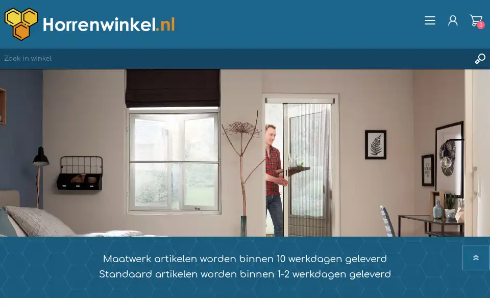 Screenshot of horrenwinkel.nl