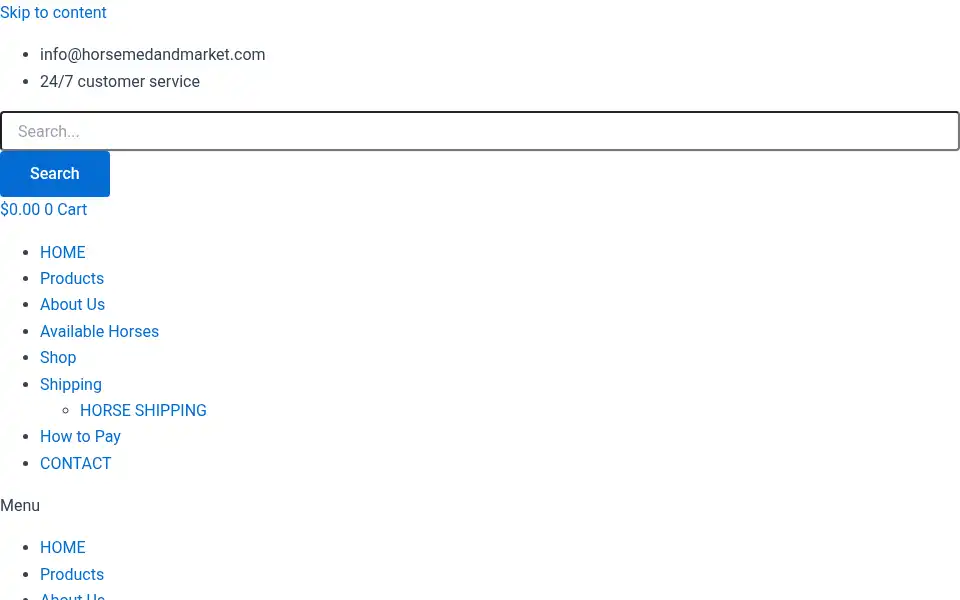 Screenshot of horsemedandmarket.com