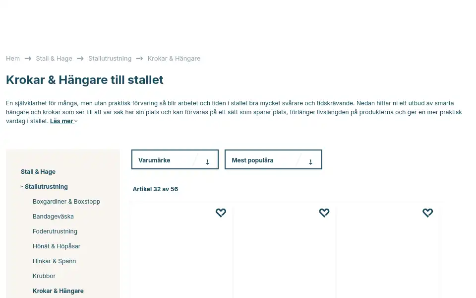 Screenshot of horseonline.se