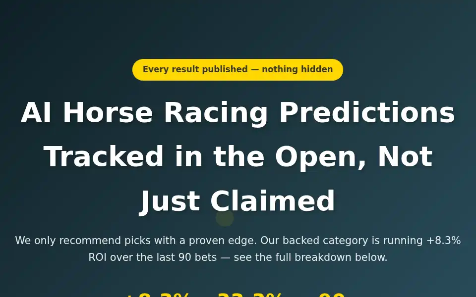 Screenshot of horsepicker.net