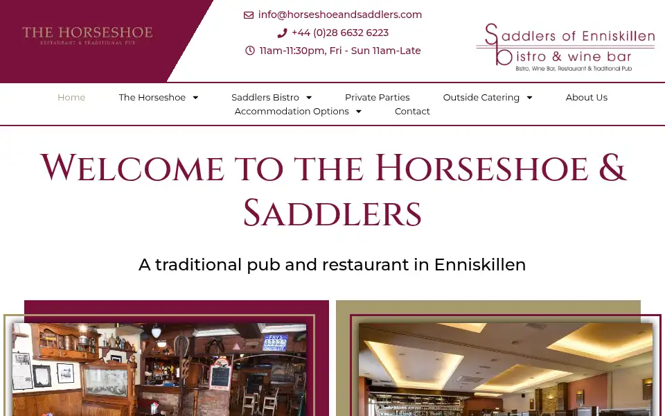 Screenshot of horseshoeandsaddlers.com