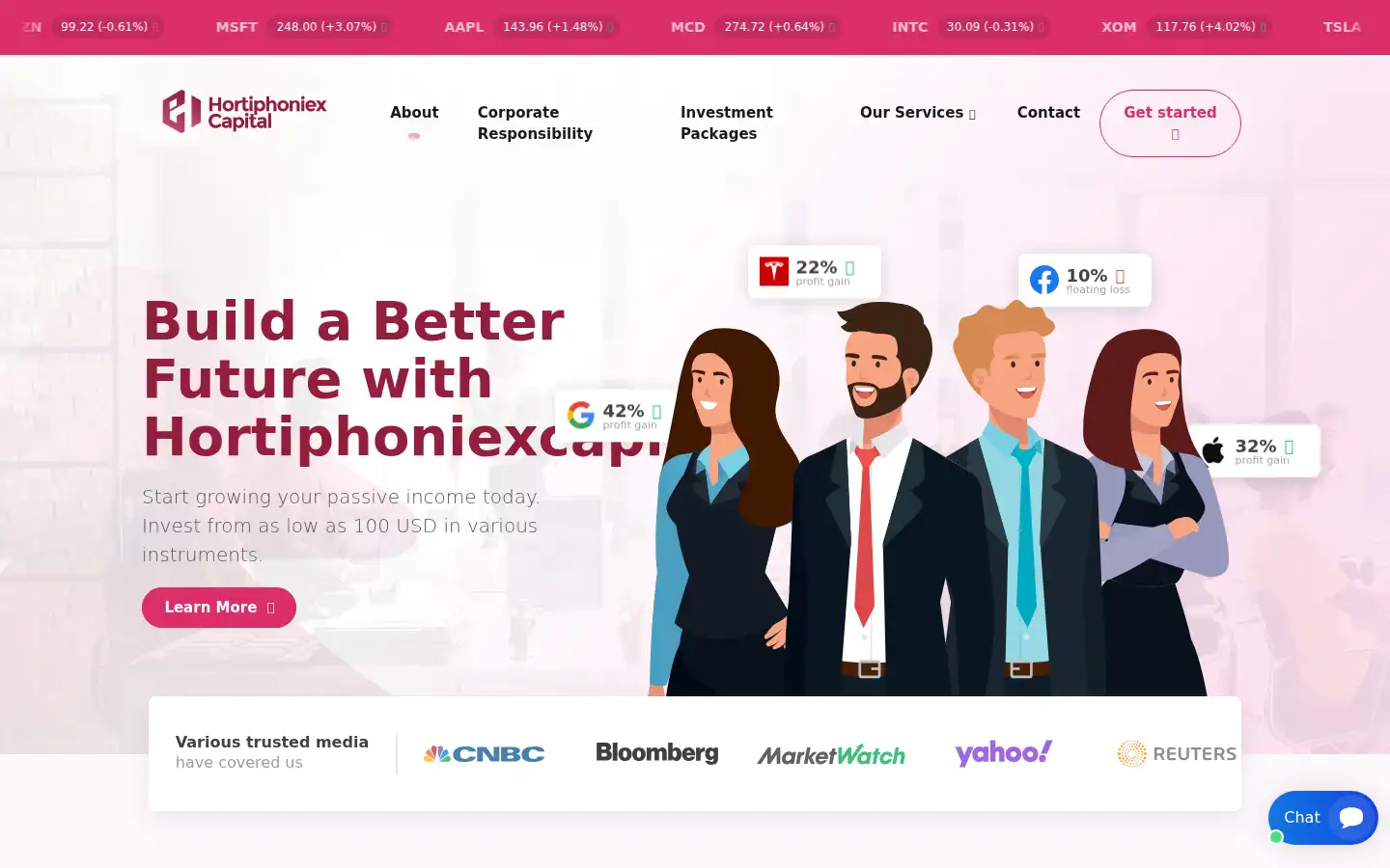 Screenshot of hortiphoniexcapital.com