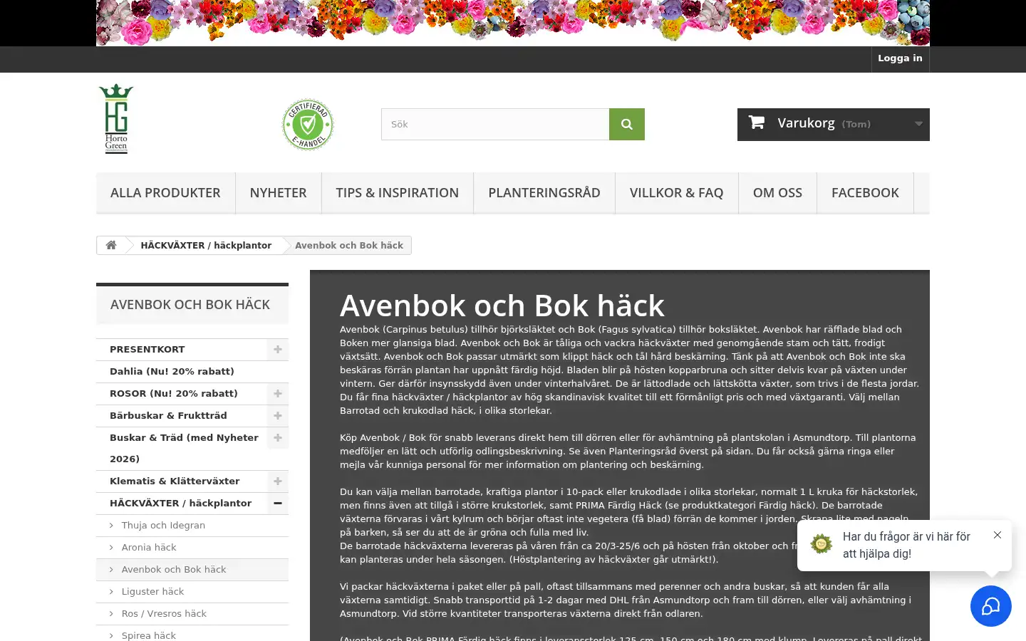 Screenshot of hortogreen.com