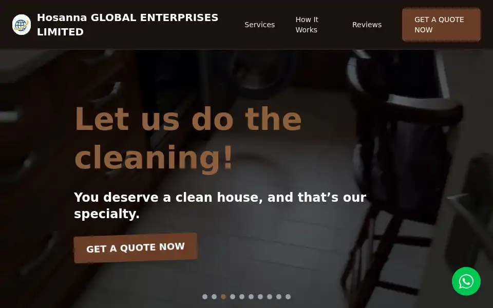 Screenshot of hosannaglobal.co.uk