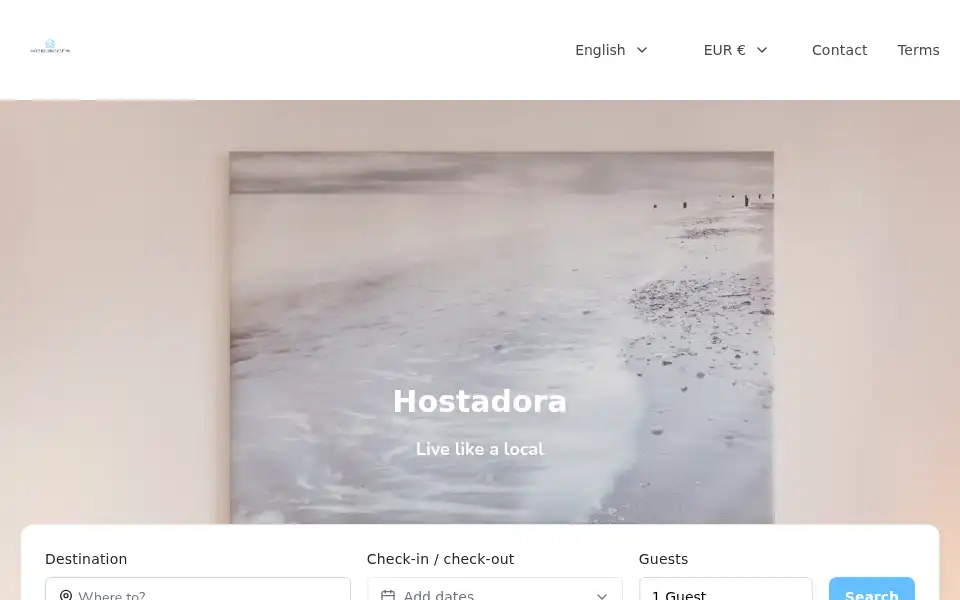 Screenshot of hostadora.com