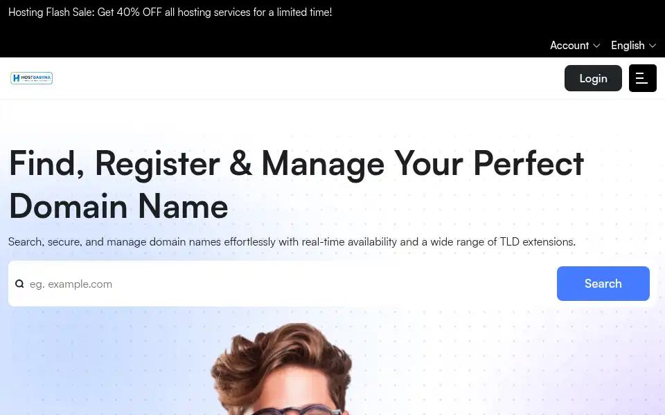 Screenshot of hostbabyna.com
