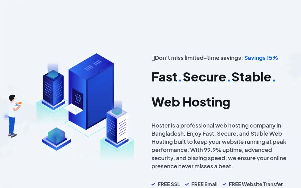 Screenshot of hoster.com.bd
